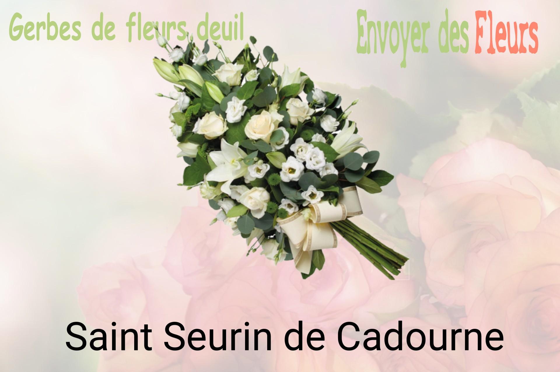Gerbe de fleurs de deuil livrée à Saint-Seurin-de-Cadourne
